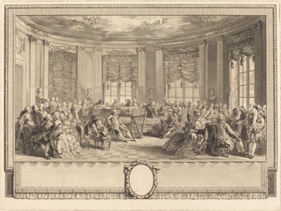 A koncert alkotó: Antoine Jean Duclos after Augustin de Saint Aubin