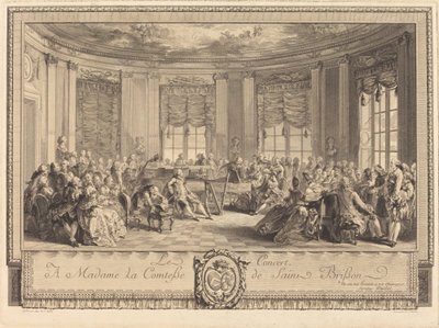 A koncert alkotó: Antoine Jean Duclos after Augustin de Saint Aubin