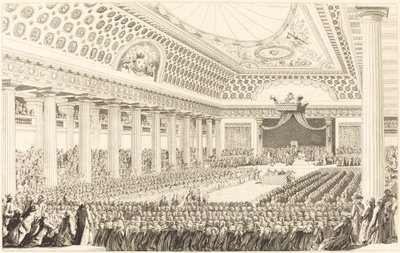 Az államok tábornokának megnyitója Versailles-ban, 1789. március 5-én alkotó: Antoine Jean Duclos after Charles Monnet