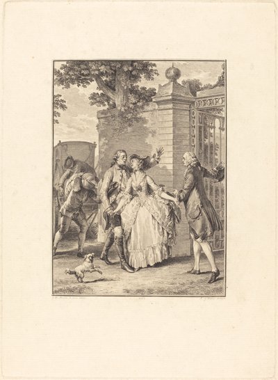 A szép lelkek bizalma alkotó: Antoine Jean Duclos after Jean Michel Moreau