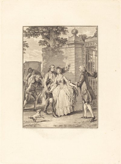 A szép lelkek bizalma alkotó: Antoine Jean Duclos after Jean Michel Moreau
