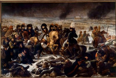 Poroszország és Lengyelország hadjárata (1806-1807): „” I. Napóleon (1769-1821) az eilaui csatatéren 1807. 02. 09”” Antoine Jean Gros (1771-1835) festménye 1808 V. 5,21x7,84 m alkotó: Antoine Jean Gros