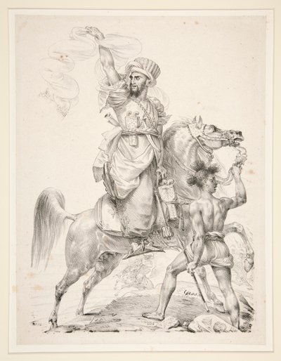 A mamelukok főnöke lóháton alkotó: Antoine-Jean Gros