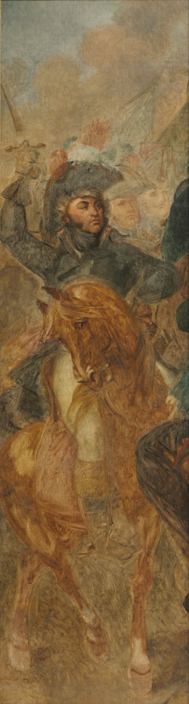 General Jean-Baptiste Kléber, Skizze für Die Schlacht der Pyramiden, ca. 1835 von Antoine Jean Gros