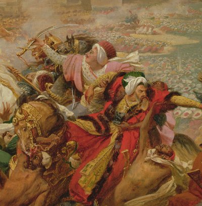 Murat legyőzi a török hadsereget Aboukirnál 1799. július 25-én (részlet), 1805 körül (olaj, vászon a fedélzeten) alkotó: Antoine Jean Gros