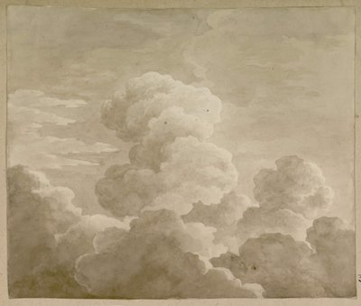 Tanulmány a felhőkről, 1815. alkotó: Antoine-Laurent Castellan
