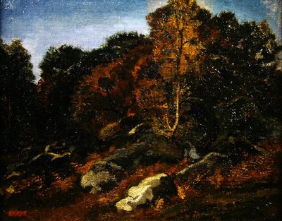 Ősz Fontainebleau-ban (olaj, vászon) alkotó: Antoine Louis Barye