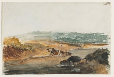 Táj (rekto) alkotó: Antoine Louis Barye