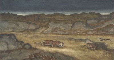 Tigris Stalking Prey, . alkotó: Antoine Louis Barye