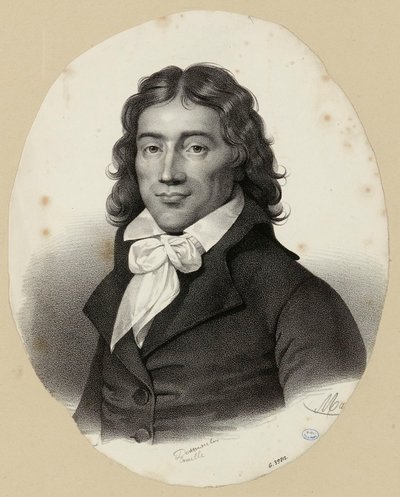 Camille Desmoulins portréja alkotó: Antoine Maurin
