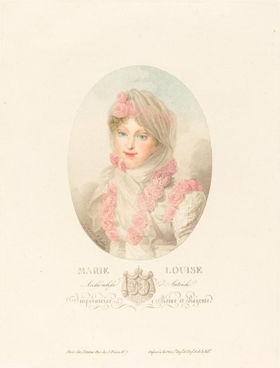 Marie-Louise, a francia császárné alkotó: Antoine Maxime Monsaldy after Jean Baptiste Isabey