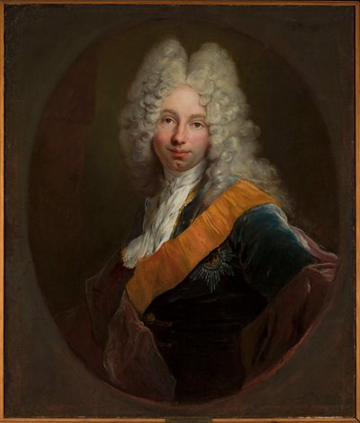 Friedrich Wilhelm Kettler (1692-1711) (Parókás férfi portréja a Fekete Sas Renddel) alkotó: Antoine Pesne