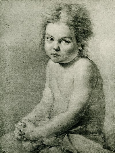 Természettanulmány egy meztelenül ülő lánynak alkotó: Antoine Pesne