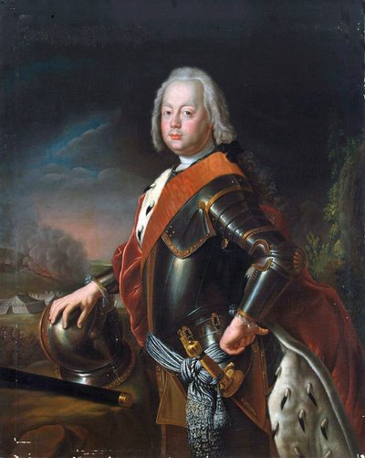 Christian August, Anhalt-Zerbst hercegének portréja, 1690-1747, 1725. alkotó: Antoine Pesne