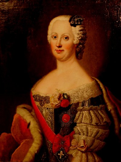 Johanna-Elizabeth, Anhalt-Zerbst 1712-1760 választónője, II. Katalin anyja, 1740-es évek portréja alkotó: Antoine Pesne