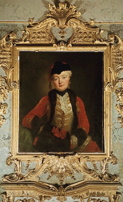 Wilhelmine Dorothee von der Marwitz portréja 1718-1787, 1739 körül alkotó: Antoine Pesne