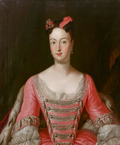 Vilmos porosz hercegnő (1709-1758), brandenburg-bayreuthi őrgróf - Antoine Pesne (1683-1757). Olaj, vászon Méret : 79,5x65,5 cm Magángyűjtemény alkotó: Antoine Pesne