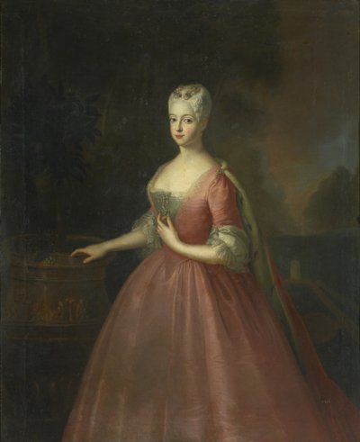 Friederike Luise porosz hercegnő 1714-1784, brandenburg-ansbachi őrgróf portréja alkotó: Antoine Pesne School