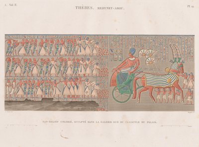 Egyiptom leírása: Théba. Medynet-Abou, Vol. II, Pl. 12 alkotó: Antoine Phelippeaux