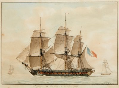 Fregate amp; legfeljebb 40 ágyú . pres alkotó: Antoine Roux