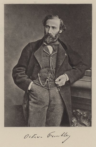 Octave Feuillet francia regényíró és drámaíró (f/w fotó) alkotó: Antoine Samuel Adam Salomon