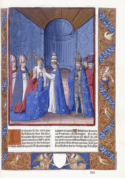 Jámbor Lajos koronázása alkotó: Antoine Verard