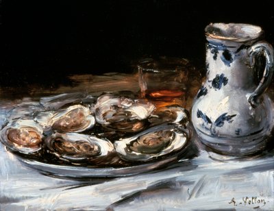 Csendélet osztrigával, 19. század. alkotó: Antoine Vollon