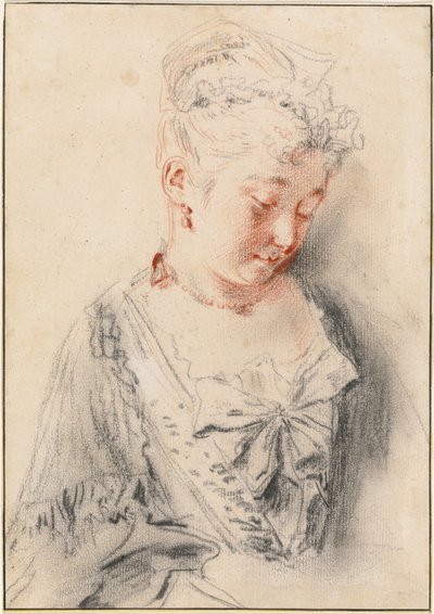 Ülő nő lenéz alkotó: Antoine Watteau