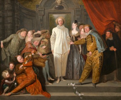 Az olasz komikusok alkotó: Antoine Watteau