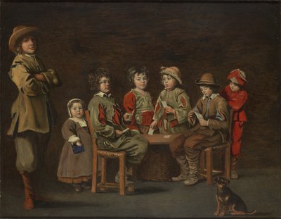 Fiatal kártyajátékosok, 1643 alkotó: Antoine and Louis Le Nain