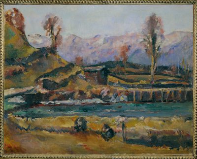 Tájkép Maishofen közelében, Ausztria (festmény, vászon) alkotó: Anton Faistauer