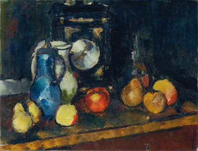 csendélet órával alkotó: Anton Faistauer