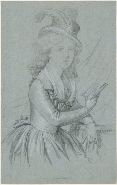 Marie Magdalene Charlotte Ackermann színésznő portréja (1757-1775) alkotó: Anton Graff