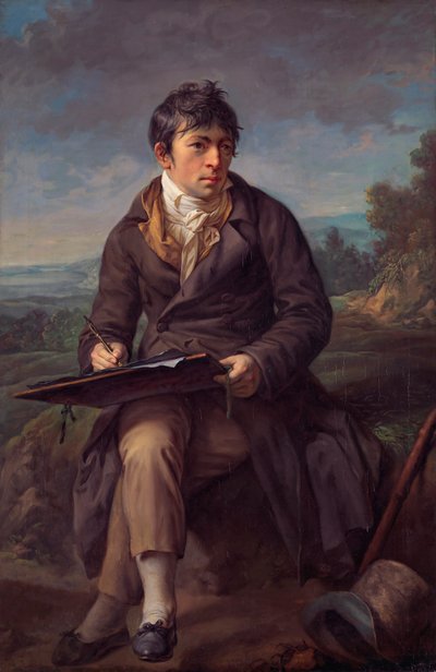Carl Anton Graff tájképfestő portréja alkotó: Anton Graff