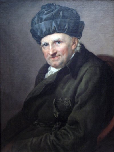 Johann Joachim Spalding provost házikabátban alkotó: Anton Graff