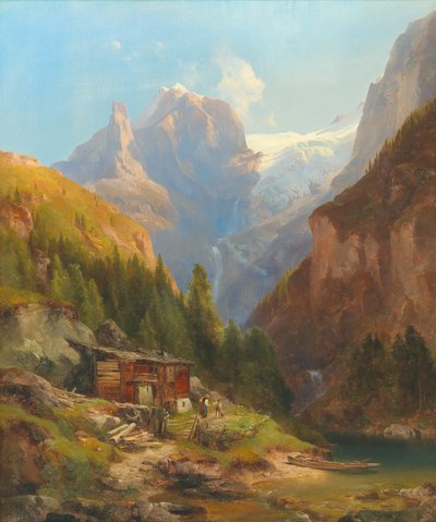 Német: A Goldeck Kees látképe alkotó: Anton Hansch