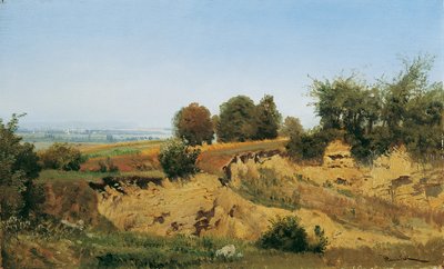 Mannersdorf közelében, a Leithage-hegységben alkotó: Anton Hlavacek