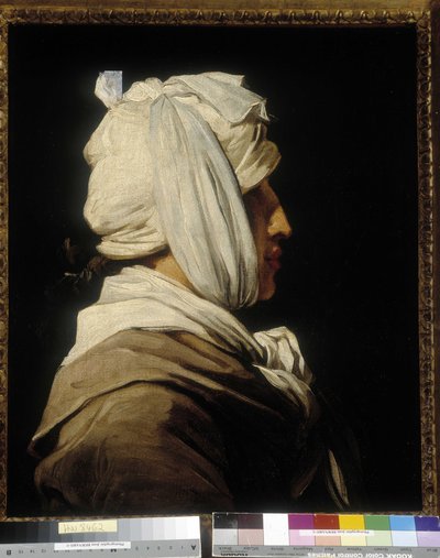 Anicet Charles Gabriel Lemonnier (1743-1824) festő, bandafej portréja alkotó: Anton Ignaz (after) Melling