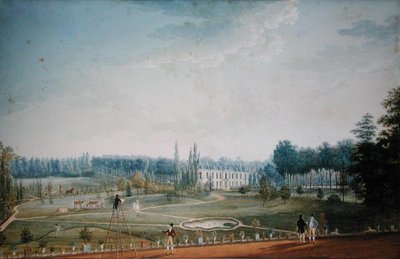 Ris-Orangis kastélya és parkja, 1811 körül (wc papíron) alkotó: Anton Ignaz Melling
