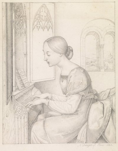 Szent Cecília alkotó: Anton Josef Dräger