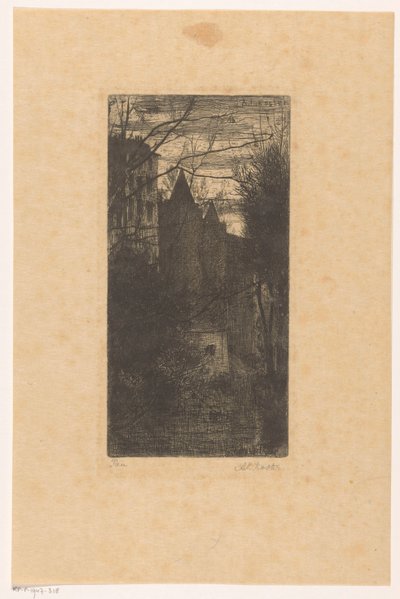 Pau vára alkonyatkor alkotó: Anton L. Koster (signed by artist)