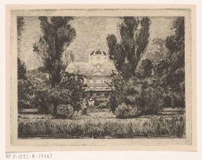 A hágai Huis ten Bosch-palota hátulja alkotó: Anton L. Koster