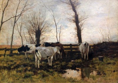 Tehenek a legelőn alkotó: Anton Mauve