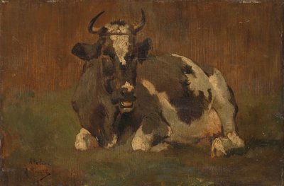 Fekvő tehén alkotó: Anton Mauve