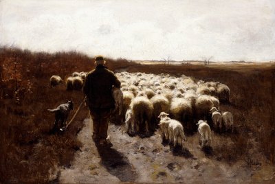 A nyáj visszatérése, alkotó: Anton Mauve