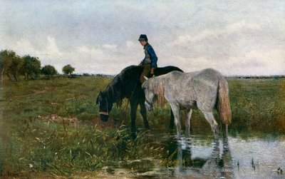 Lovak itatása, 1871, 1912. alkotó: Anton Mauve