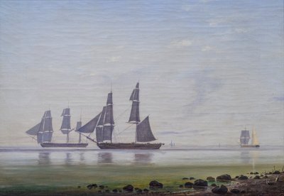 Nyugodt reggel a tengeren alkotó: Anton Melbye