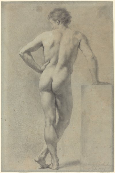 Férfi akt tanulmány alkotó: Anton Raphael Mengs