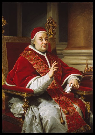 XIII. Kelemen pápa portréja alkotó: Anton Raphael Mengs