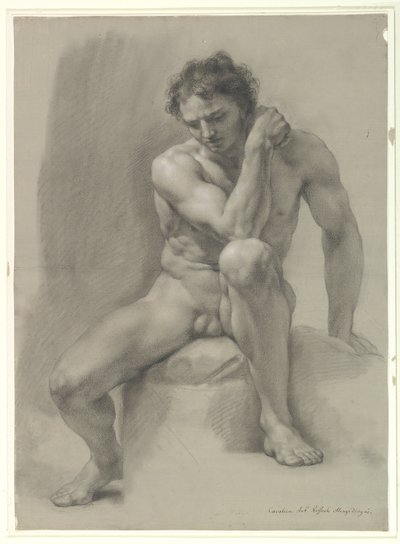 Ülő férfi akt alkotó: Anton Raphael Mengs
